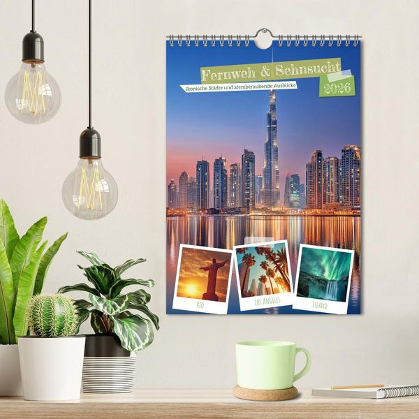 Produktbild: Fernweh & Sehnsucht (Wandkalender 2026 DIN A4 hoch), CALVENDO Monatskalender