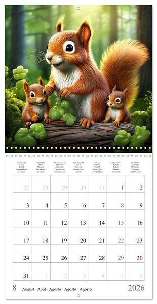 Produktbild: Baby Animals - In Their Natural Habitat (Wall Calendar 2026 12 &times; 12 Inch) CALVENDO 12 Month Wall Calendar