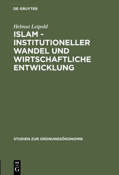 Produktbild: Islam - Institutioneller Wandel und wirtschaftliche Entwicklung
