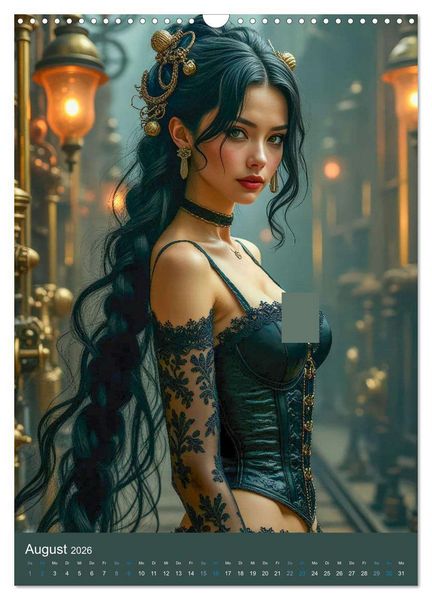Produktbild: Steampunk Noir (Wandkalender 2026 DIN A3 hoch), CALVENDO Monatskalender