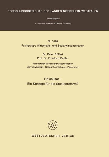 Produktbild: Flexibilit&auml;t &mdash; Ein Konzept f&uuml;r die Studienreform?