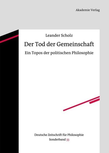 Produktbild: Der Tod der Gemeinschaft
