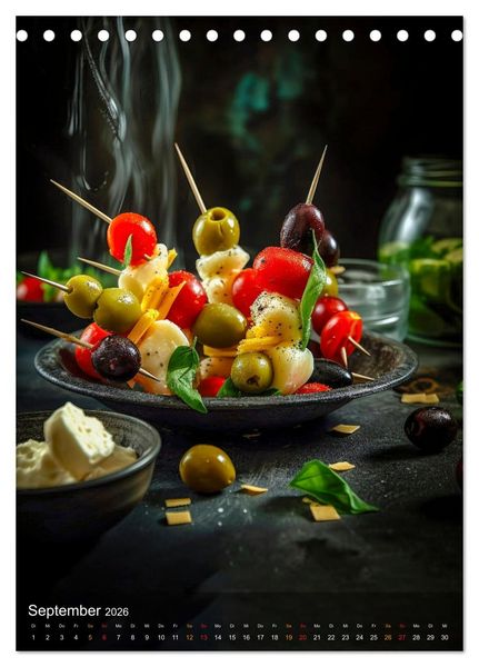 Produktbild: Cooles Fingerfood (Tischkalender 2026 DIN A5 hoch), CALVENDO Monatskalender