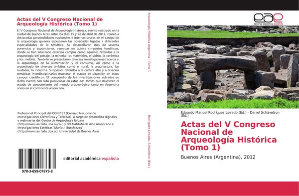 Produktbild: Actas del V Congreso Nacional de Arqueolog&iacute;a Hist&oacute;rica (Tomo 1)