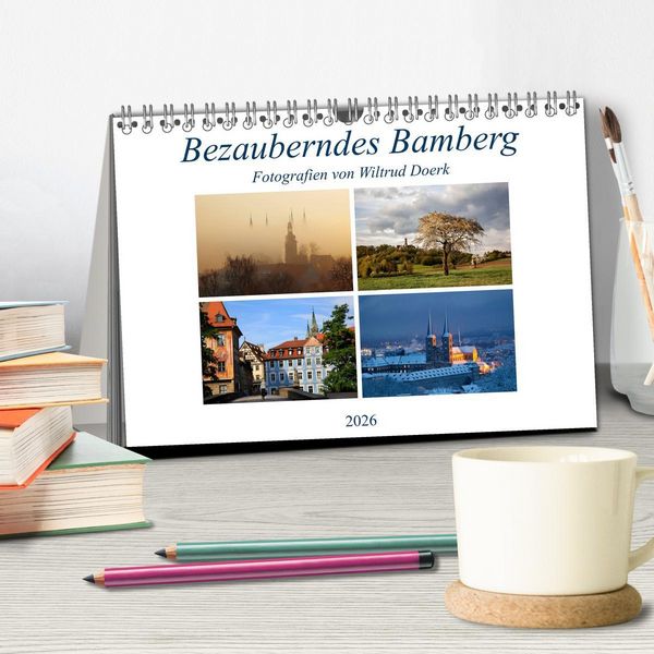 Produktbild: Bezauberndes Bamberg (Tischkalender 2026 DIN A5 quer), CALVENDO Monatskalender