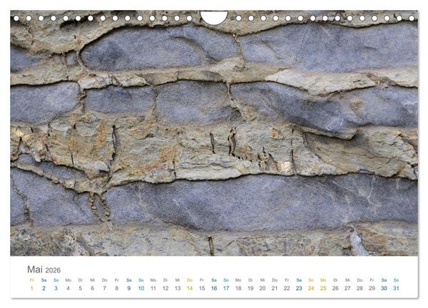 Produktbild: Die Natur als K&uuml;nstlerin - Sch&ouml;nheit der Steine (Wandkalender 2026 DIN A4 quer), CALVENDO Monatskalender