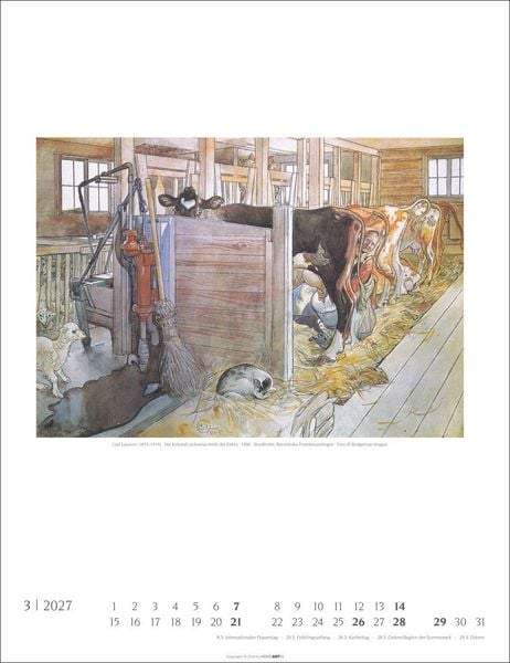 Produktbild: Carl Larsson Kalender 2027