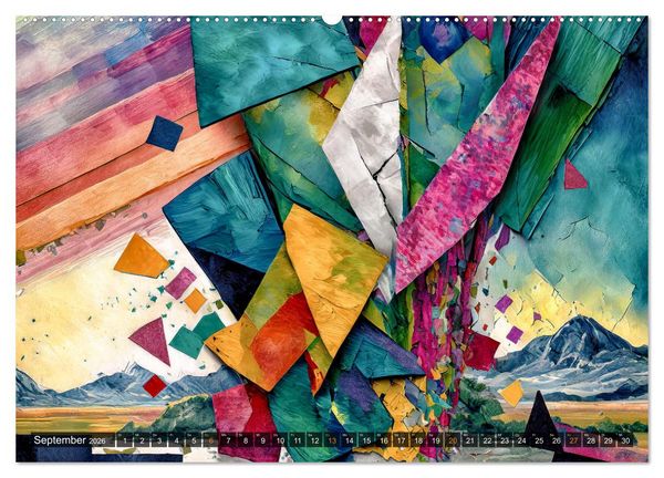 Produktbild: Spiel der Farben und Formen (hochwertiger Premium Wandkalender 2026 DIN A2 quer), Kunstdruck in Hochglanz