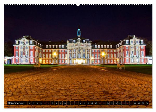 Produktbild: M&uuml;nsterland Romantik - Romantische Schl&ouml;sser und Wasserburgen (hochwertiger Premium Wandkalender 2026 DIN A2 quer), Kunstdruck in Hochglanz