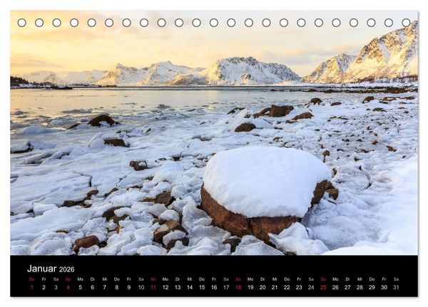 Produktbild: LOFOTEN - Inselparadies im Norden Norwegens (Tischkalender 2026 DIN A5 quer), CALVENDO Monatskalender