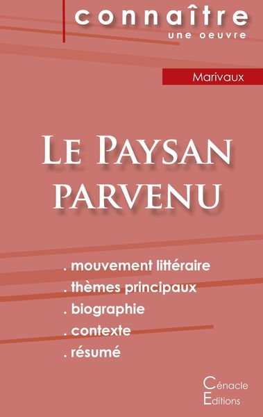 Produktbild: Fiche de lecture Le Paysan parvenu (Analyse litt&eacute;raire de r&eacute;f&eacute;rence et r&eacute;sum&eacute; complet)
