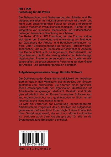 Produktbild: Aufgabenangemessenes Design flexibler Software
