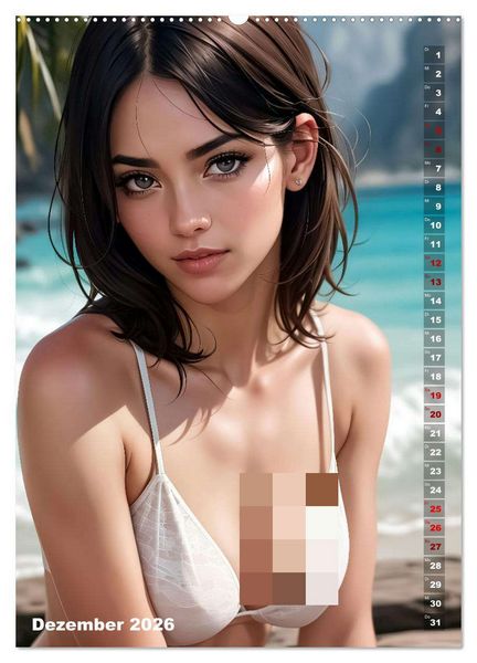 Produktbild: Bikini-Serenade (Wandkalender 2026 DIN A2 hoch), CALVENDO Monatskalender