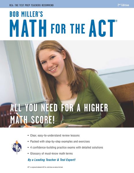 Produktbild: Math for the ACT 2nd Ed., Bob Miller's
