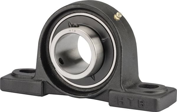 HTB UCP 202 Stehlager Grauguss Bohrungs-Ø 15mm Lochabstand 96mm