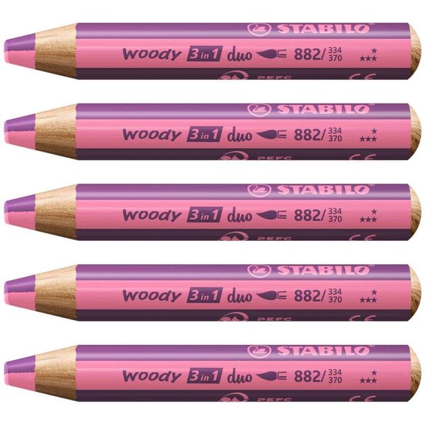 Produktbild: STABILO Aquarellbuntstift woody 3 in 1 duo