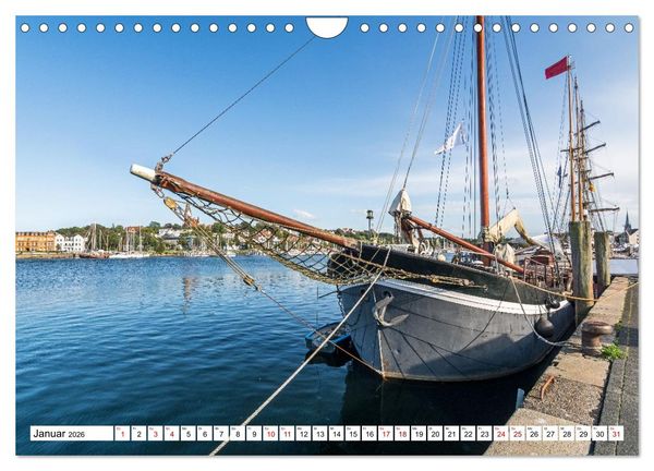 Produktbild: Faszination Segeln - An der Flensburger F&ouml;rde (Wandkalender 2026 DIN A4 quer), CALVENDO Monatskalender