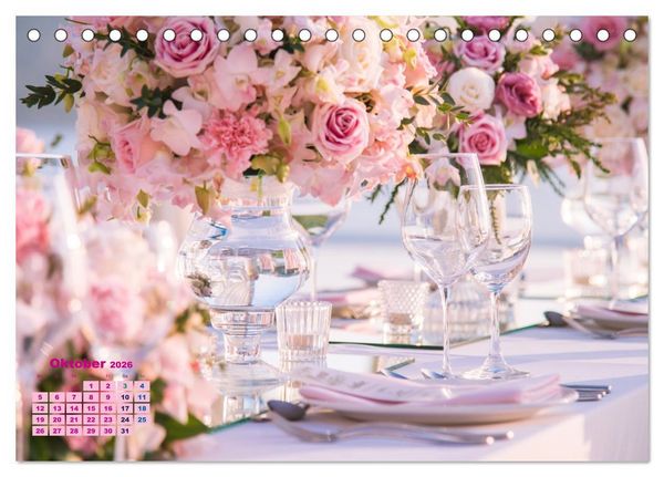 Produktbild: W wie Wedding (Tischkalender 2026 DIN A5 quer), CALVENDO Monatskalender