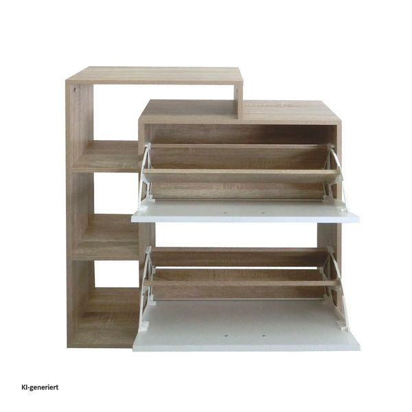 Produktbild: HTI-Living Schuhschrank Lisa Sonoma-Wei&szlig; Schuhschrank Lisa Sonoma-Wei&szlig;