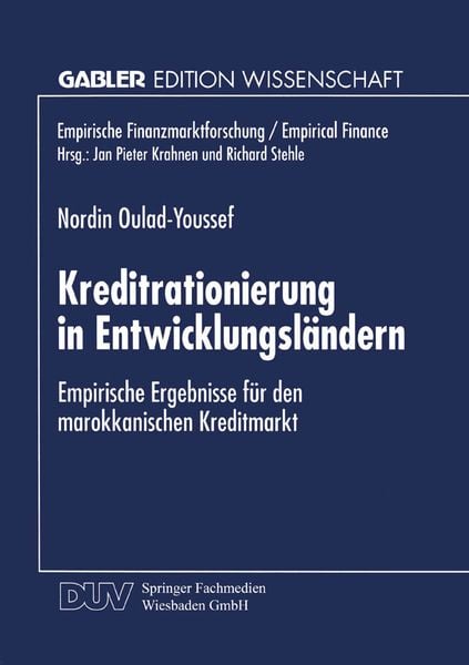 Produktbild: Kreditrationierung in Entwicklungsl&auml;ndern