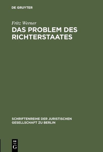 Produktbild: Das Problem des Richterstaates
