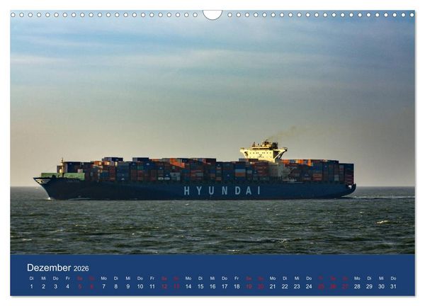 Produktbild: Schiffe - Begegnungen auf Nord- und Ostsee (Wandkalender 2026 DIN A3 quer), CALVENDO Monatskalender