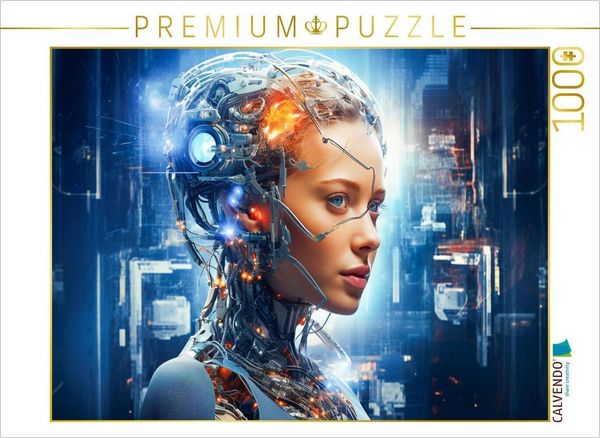 Produktbild: CALVENDO Puzzle Ein Motiv aus dem Kalender KI - Wie sich die k&uuml;nstliche Intelligenz selbst sieht | 1000 Teile Lege-Gr&ouml;&szlig;e 64x48cm Foto-Puzzle f&uuml;r gl&uuml;ck