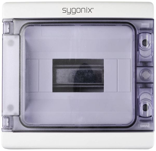 Produktbild: Sygonix SY-5491852 Kleinverteiler Aufputz Anzahl Teilungen = 8 Anzahl Reihen = 1 Inhalt 1St.