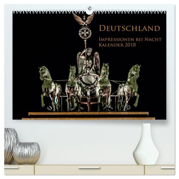 Produktbild: Deutschland Impressionen bei Nacht (hochwertiger Premium Wandkalender 2026 DIN A2 quer), Kunstdruck in Hochglanz