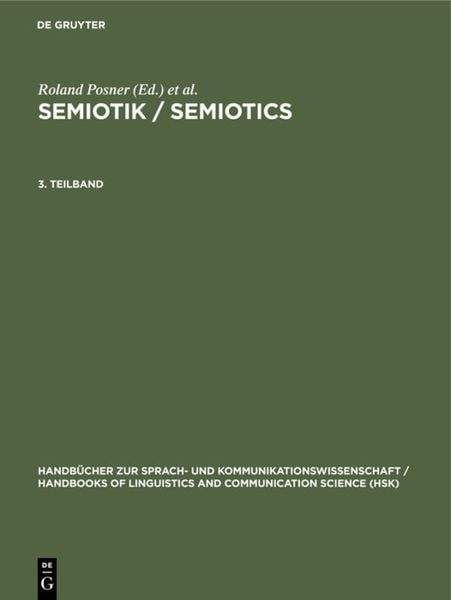 Produktbild: Semiotik 3.Teilband