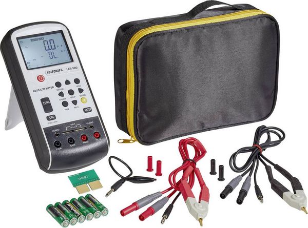 Produktbild: VOLTCRAFT LCR-300 LCR Messbr&uuml;cke digital CAT I Anzeige (Counts): 20000