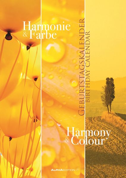 Produktbild: Geburtstagskalender Harmonie & Farbe - immerw&auml;hrend - (21 x 30)