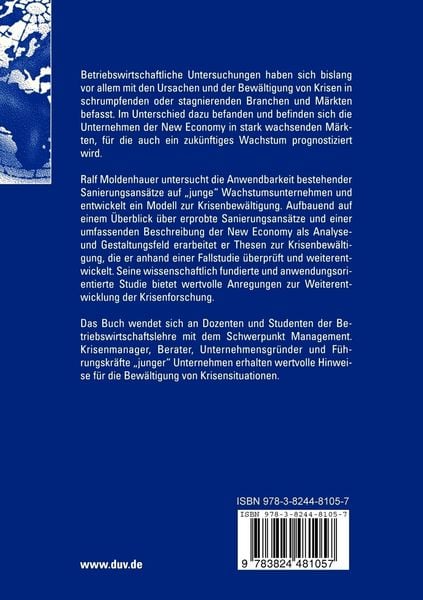 Produktbild: Krisenbew&auml;ltigung in der New Economy