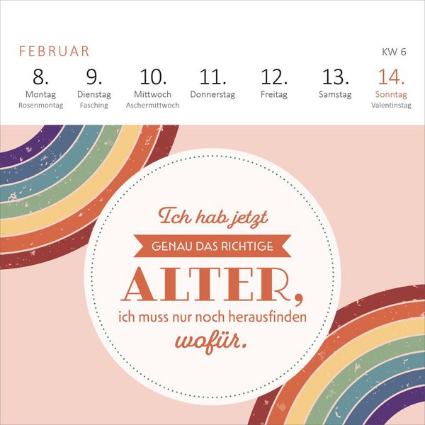 Produktbild: Mini-Wochenkalender Tsch&uuml;ss Arbeit, hallo Ruhestand! 2027