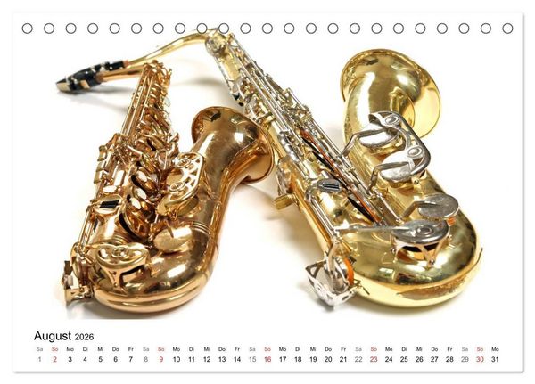 Produktbild: Musik ist mein Leben (Tischkalender 2026 DIN A5 quer), CALVENDO Monatskalender