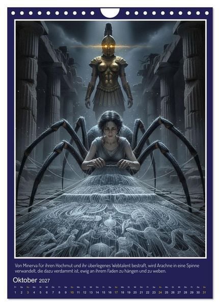 Produktbild: Metamorphosen in antiken Erz&auml;hlungen (Wandkalender 2027 DIN A4 hoch), CALVENDO Monatskalender