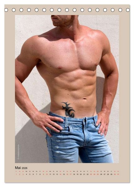 Produktbild: Torso - M&auml;nner 2026 (Tischkalender 2026 DIN A5 hoch), CALVENDO Monatskalender