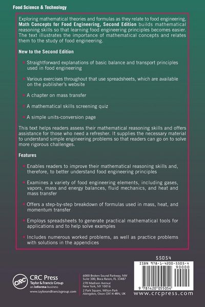 Produktbild: Math Concepts for Food Engineering