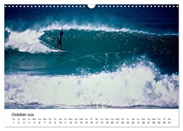 Produktbild: SURFERS AND WAVES (Wall Calendar 2026 DIN A3 landscape), CALVENDO 12 Month Wall Calendar