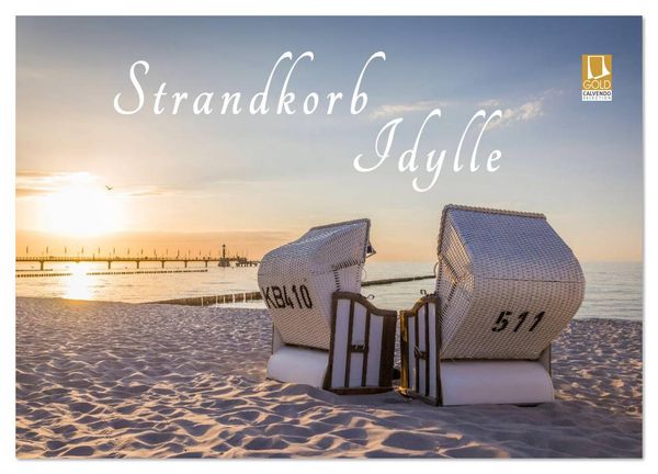 Strandkorb Idylle (Wandkalender 2026 DIN A4 quer), CALVENDO Monatskalender