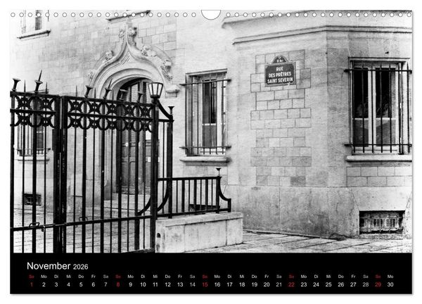 Produktbild: Streifzug durch Paris (Wandkalender 2026 DIN A3 quer), CALVENDO Monatskalender