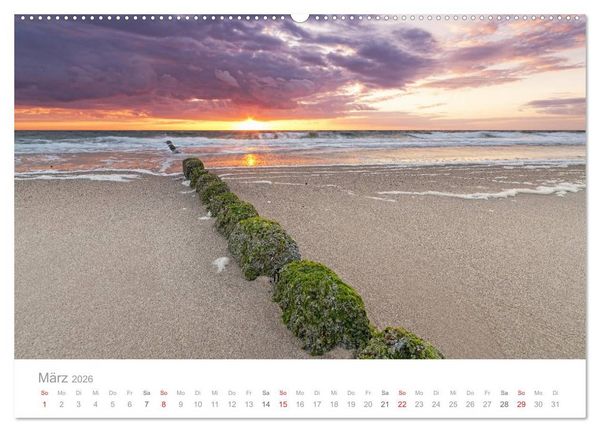 Produktbild: Sylter Lichtstimmungen (Wandkalender 2026 DIN A2 quer), CALVENDO Monatskalender