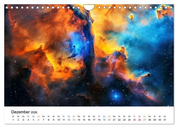 Produktbild: Strahlende Sternennebel (Wandkalender 2026 DIN A4 quer), CALVENDO Monatskalender