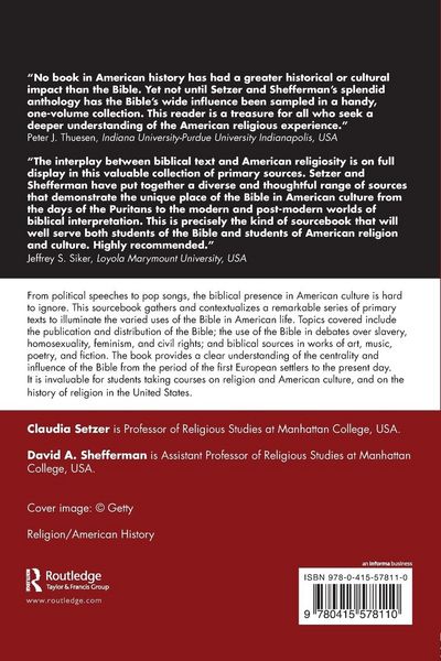 Produktbild: The Bible and American Culture