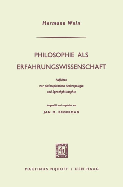 Produktbild: Philosophie als Erfahrungswissenschaft