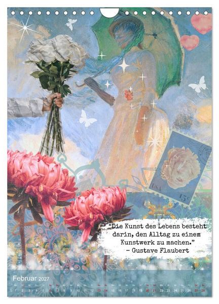 Produktbild: Vintage Vibes &ndash; Frauen, Kunst und Worte (Wandkalender 2027 DIN A4 hoch), CALVENDO Monatskalender