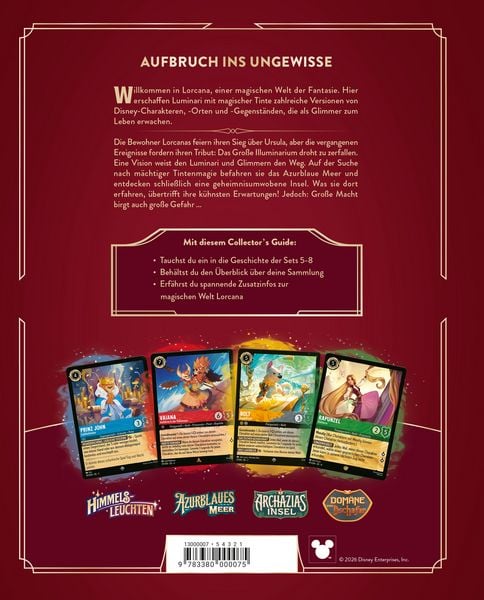Produktbild: Disney Lorcana Trading Card Game - Der offizielle Collector&rsquo;s Guide: Sets 5-8 - Buch zum Spiel