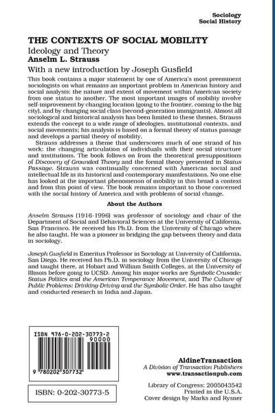 Produktbild: The Contexts of Social Mobility