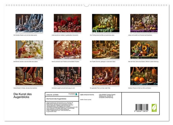 Produktbild: Die Kunst des Augenblicks (hochwertiger Premium Wandkalender 2026 DIN A2 quer), Kunstdruck in Hochglanz