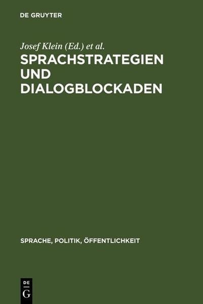 Produktbild: Sprachstrategien und Dialogblockaden